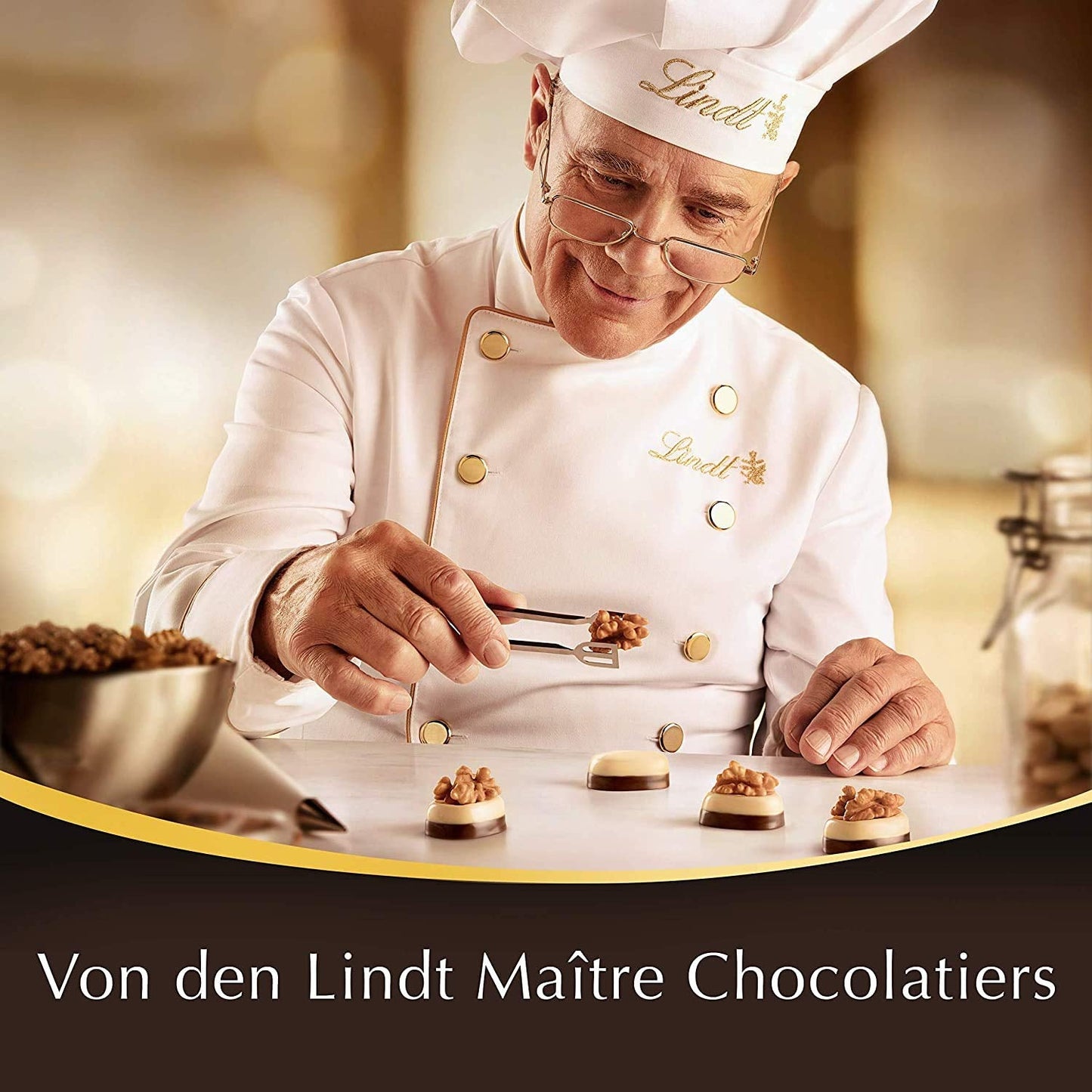 Geschenkbox LINDOR Extra Black 70% Kakao, Geschenkschokolade, ca. 15 LINDOR Trüffel, 186 g (2er Pack)