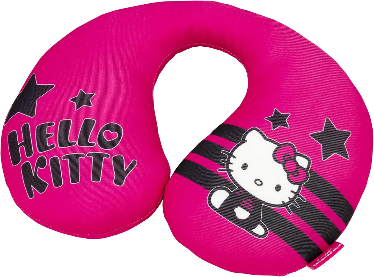HELLO KITTY Stern-Nackenkissen für Jungen und Mädchen. Bequem und funktional. Universell, 100 % waschbar. Naty Shop Reisekissen