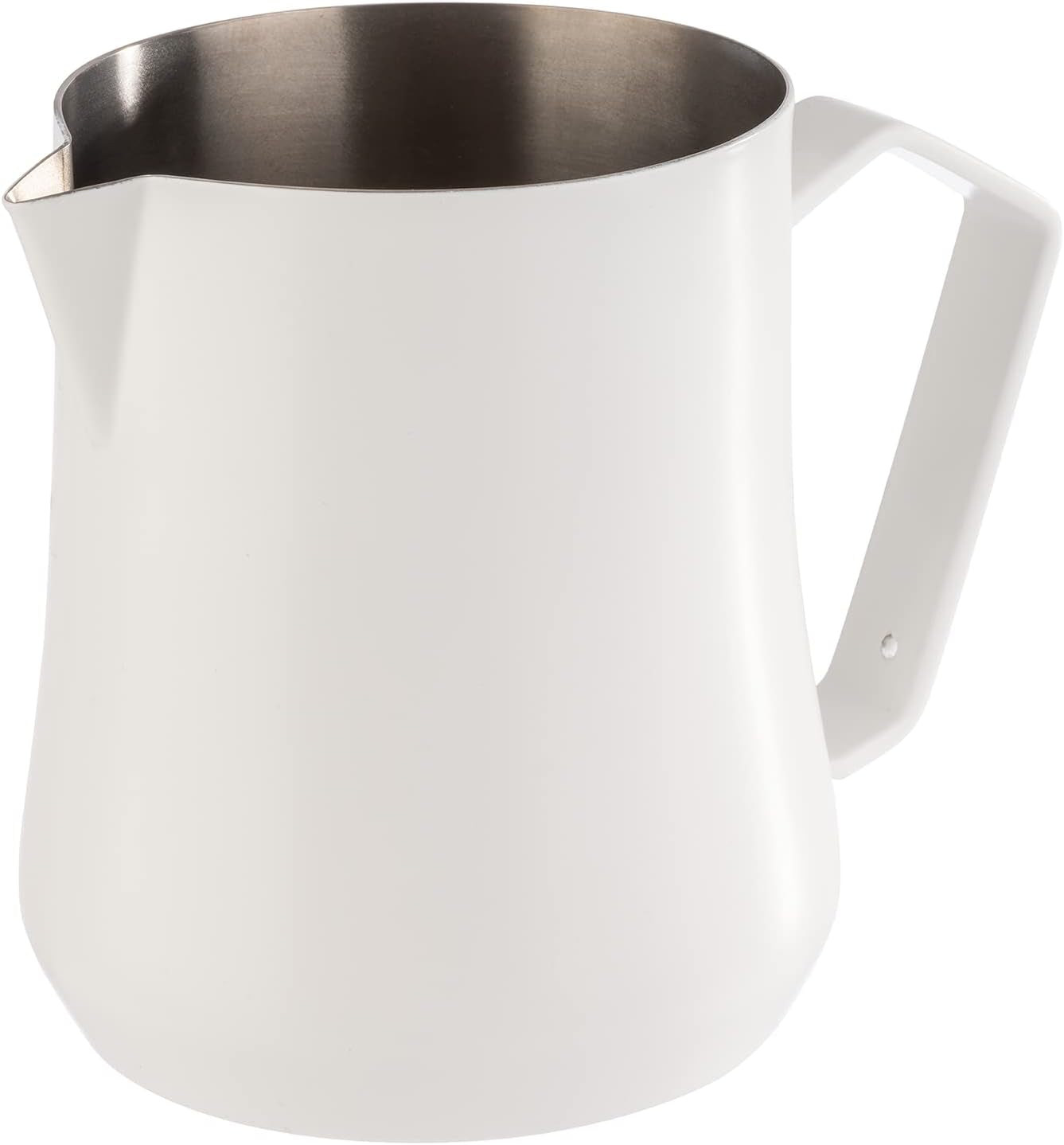 APS 10361 Universal-Milchbecher, Edelstahl, elektrostatisch weiß lackiert, 0,5 Liter