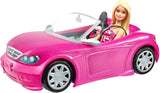 Barbie-Puppe und rosa glitzerndes Cabrio, realistisches Reifenlogo, 3 Jahre altes Spielzeug DJR55 Naty Shop Barbie-Puppen