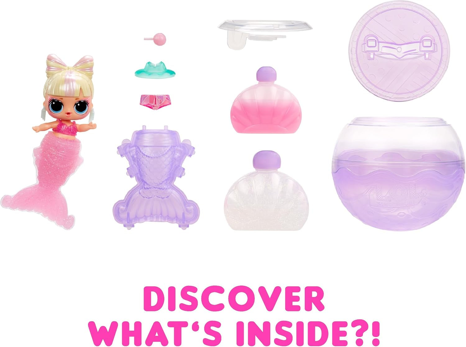 LOL Überraschung! Mermaids Tots – modische Mini-Puppen mit farbwechselnden Schwänzen – geeignet für Sammler, Mädchen und Jungen ab 4 Jahren