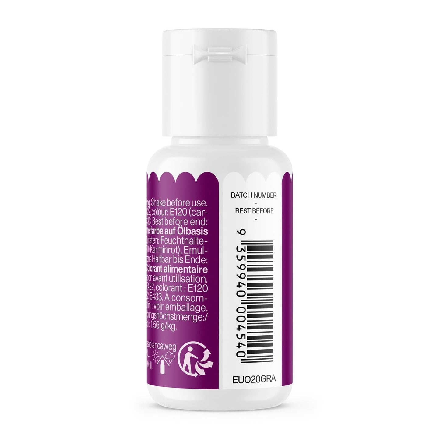 Lebensmittelfarbe auf Traubenölbasis Color Mill Oil Blend – Lebensmittelfarbe für Schokolade, Fondant, Muffins, Kuchen, Backen, Makronen – Lebensmittelfarbe zum Dekorieren von Kuchen – 20 ml