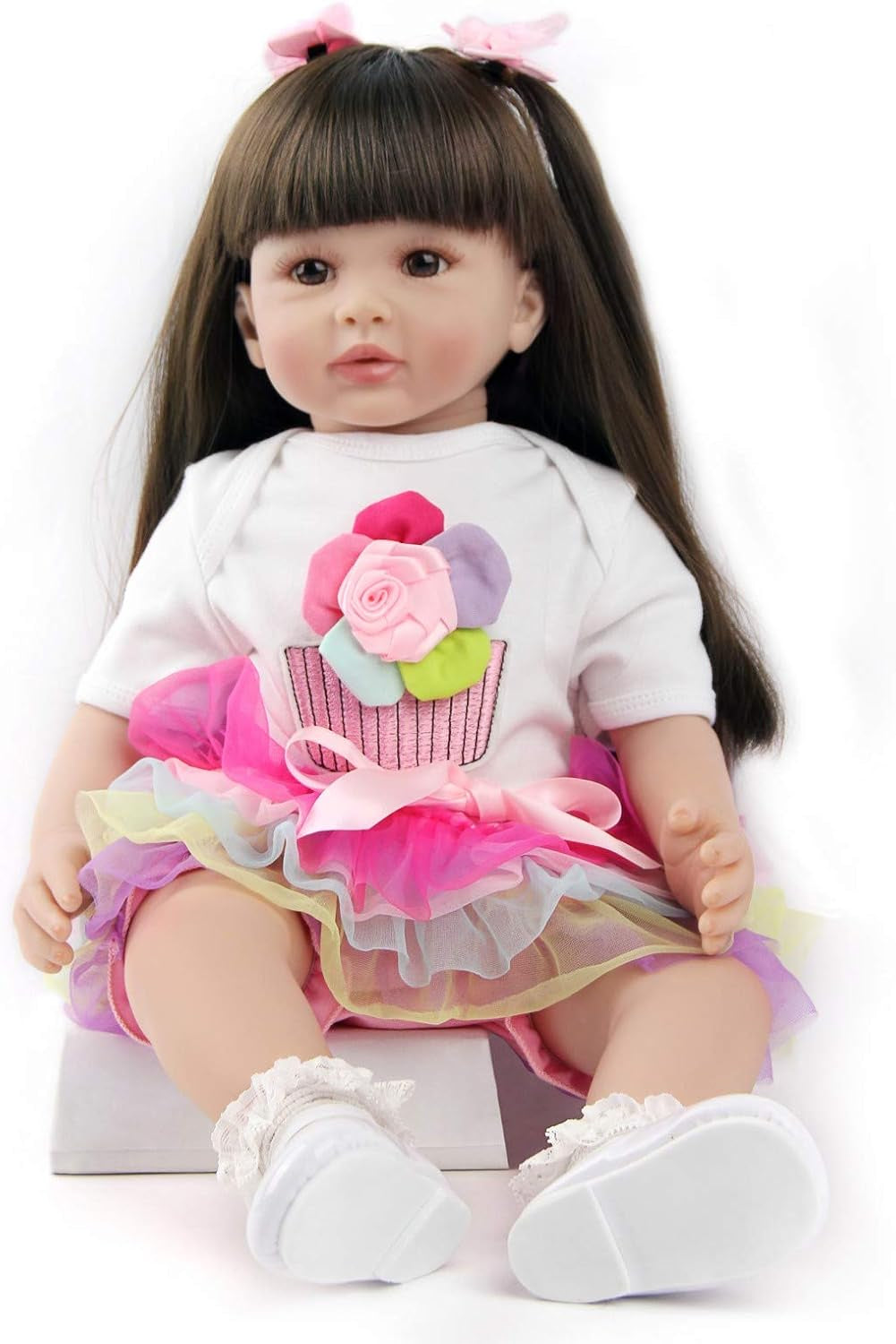 ZIYIUI 24-Zoll-Reborn-Babypuppen, lebensechte Puppen mit weichem Körper, 60 cm handgefertigte Reborn-Babypuppen, Weihnachtsgeschenke