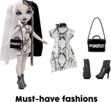 Rainbow High Shadow High Heather Grayson Puppe – 28 cm in Grautönen, schwarz-weißes Haar und Outfit, stilvolle Tasche, süßes Geschenk für Kinder von 4–10 Jahren