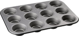 Zenker 12Er Muffinform Energy, Premium-Backform, Für Köstliche Kuchen, Verkürzt Die Backzeit Um Bis Zu 20% (Farbe: Silber/Anthrazit), Menge: 1 Stück, Hellgrau Und Dunkelgrau Formen und Tabletts zum Backen Naty Shop