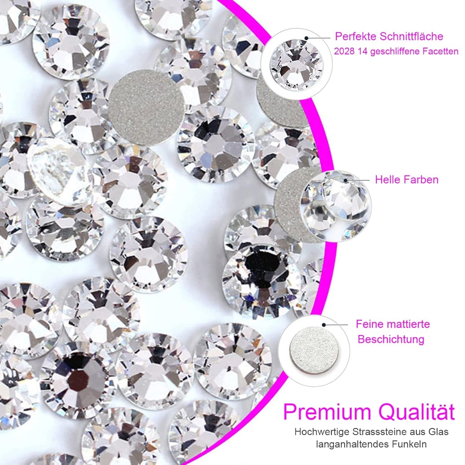 3200 Nagelsteine ​​Set FITDON Mehrförmige Glas-AB-Steine ​​und klare Diamant-Glitzer-AB-Steine ​​für Nagelkunst-Dekoration, DIY-Kits, Schmuck, Schlüsselanhänger, Nagelzubehör