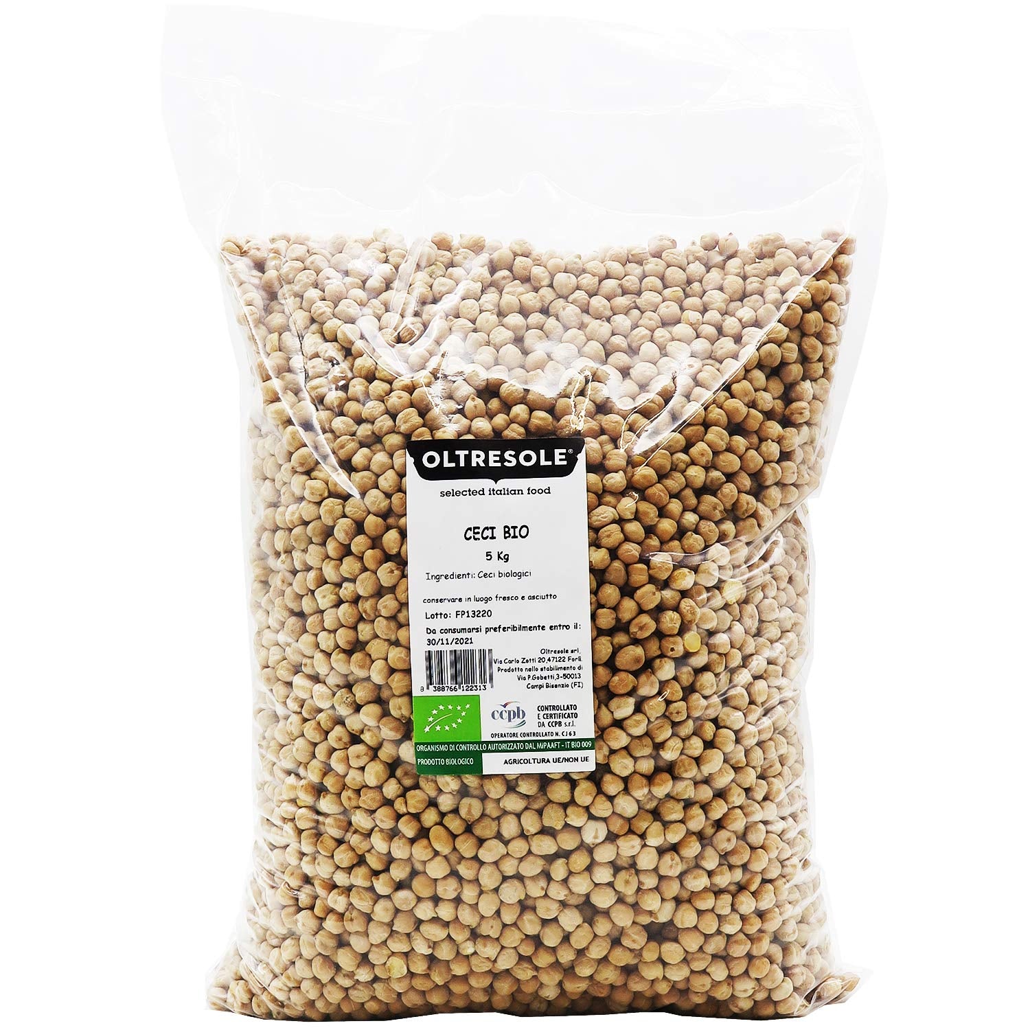 , 5 kg Bio-Kichererbsen, getrocknete Bio-Hülsenfrüchte aus kontrolliertem Anbau, Getreide Naty Shop Standardtitel