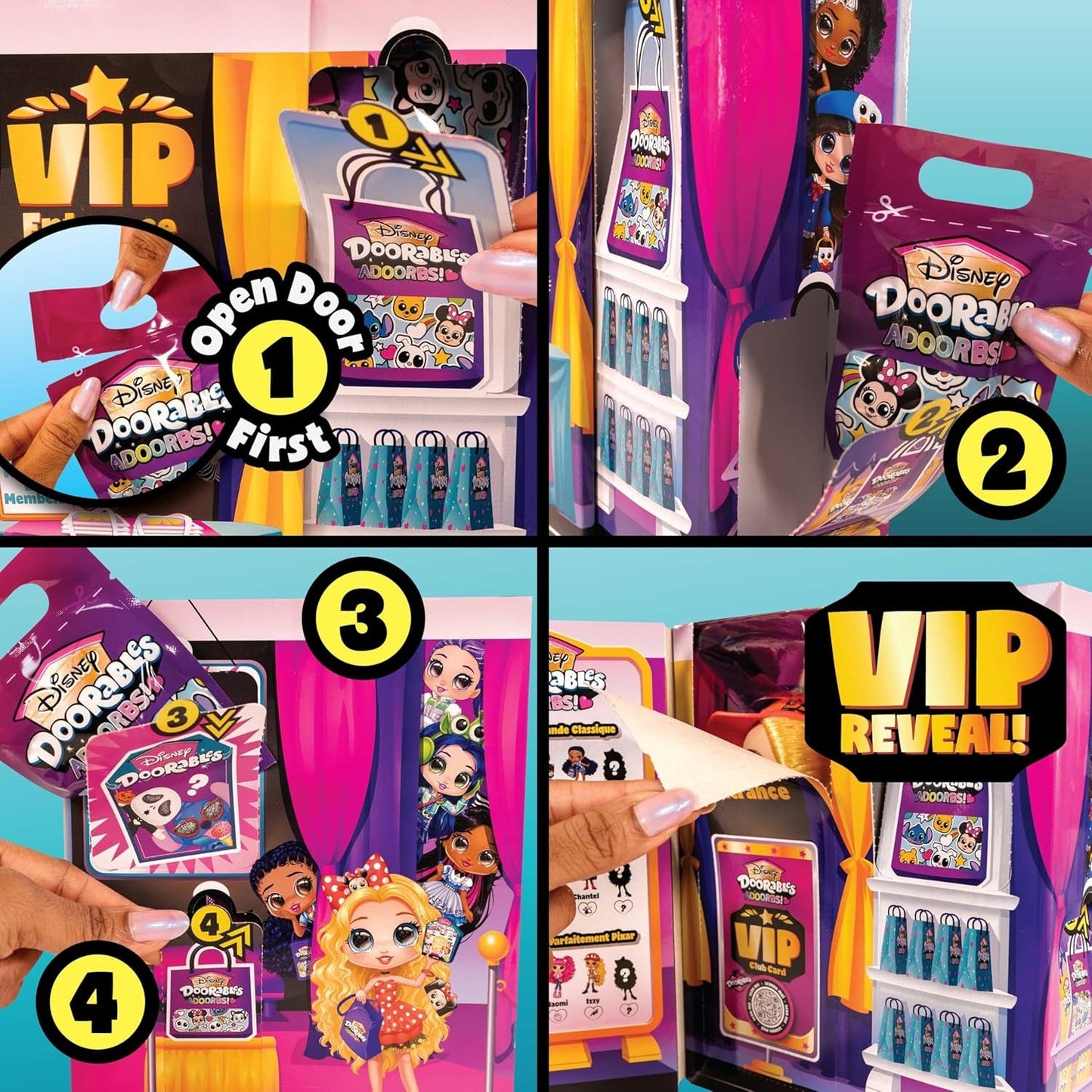 Disney Doorables Adoorbs Serie 1 Sammelpuppen mit Zubehör, 14 cm, Modepuppe, Spielzeug ab 5 Jahren, einfach spielen