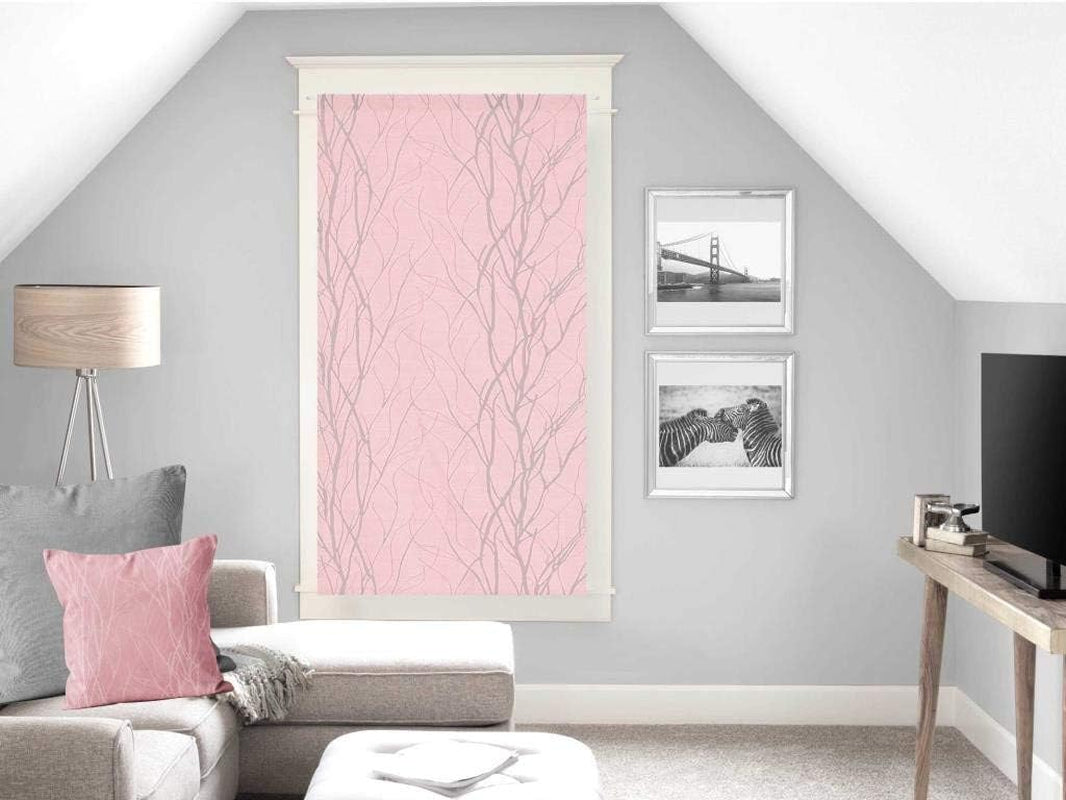 Soleil D'Ocre Liane Bise-Bise, Polyester, Weiß, 70 x 200 cm Bettdecken und Steppdecken Naty Shop Pink H120 x B60 cm (1er-Pack)