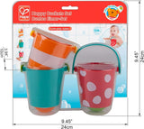 Hape Buntes Eimerset | Dreiteiliges Wasserrad-Badespielzeug für Kleinkinder, mehrfarbig Jucarii Bebe Naty Shop