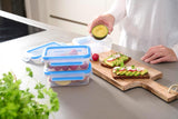 Emsa 508558 Clip & Close Frischhaltedosen | 3-teiliges Set | 3 x 1 Liter | -40 bis +100 Grad | Kunststoff | 100 % versiegelt | Spezielles Siegel für die Frischhalteboxen von Naty Shop