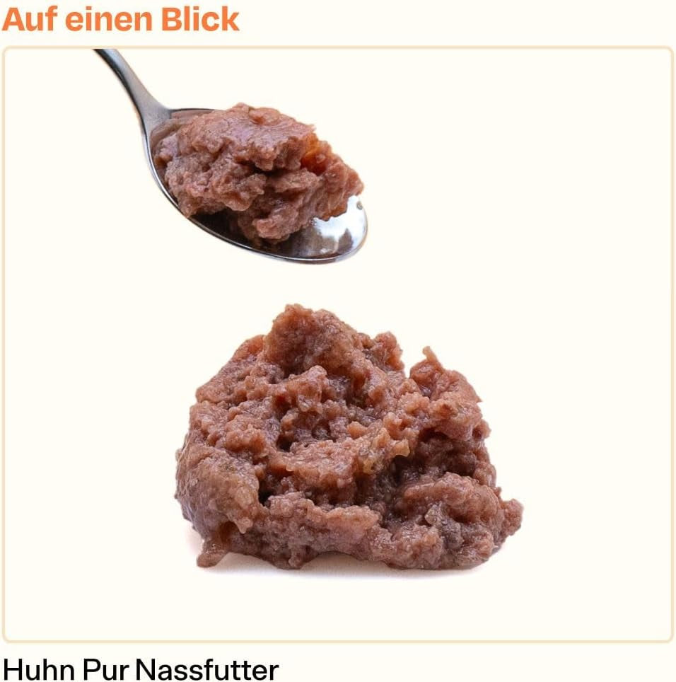 The Better Cat – Getreidefreies Nassfutter mit extra hohem Fleischanteil – Premium getreide- und zuckerfreies Katzenfutter (200g, Huhn)