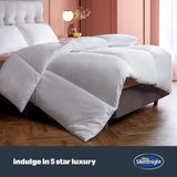 Silentnight Hotel Collection Steppdecke für Doppelbetten, 13,5 TOG, weiß, Mikrofaser, weiß, Einzelbett 135 x 200 cm Steppdecken und Steppdecken Naty Shop