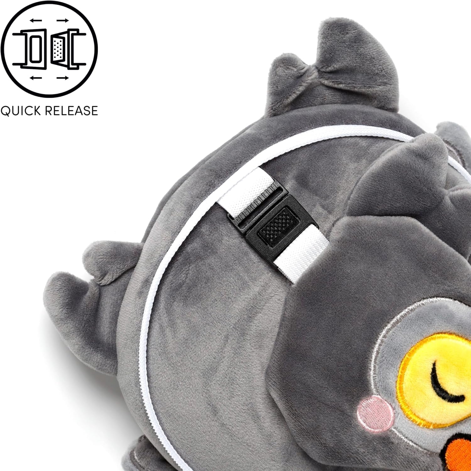 Relaxeazzz Masken-Reisekissen – Winston Owl – Reisekissen mit niedlichen Tieren, Naty Shop