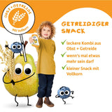 FRECHE FREUNDE Pfirsich-Apfel-Bananen-Hafer Bio-Fruchtpüree mit Müsli im Quetschbeutel für Babys ab 6 Monaten, vegan, 6er-Pack (6 x 100 g)