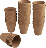 Windhager Setzlingstöpfe, 48 Stück, Durchmesser 8 cm, braun, ohne Torf, 04343