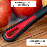 Westmark 29092270 Sparschäler Gallant, Pp/Tpe/Edelstahl, Schwarz / Rot, 16,5 x 3,7 x 2 cm Schäler Naty Shop