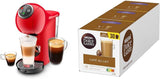 Krups KP3405 NESCAFÉ Dolce Gusto Genio S Plus Kapselmaschine, Espresso Boost, Temperaturwahl, Heiß- und Kaltgetränke, 15 Bar Pumpendruck, 0,8 L Wassertank, 1500 Watt, Farbe Rot mit Café au Lait