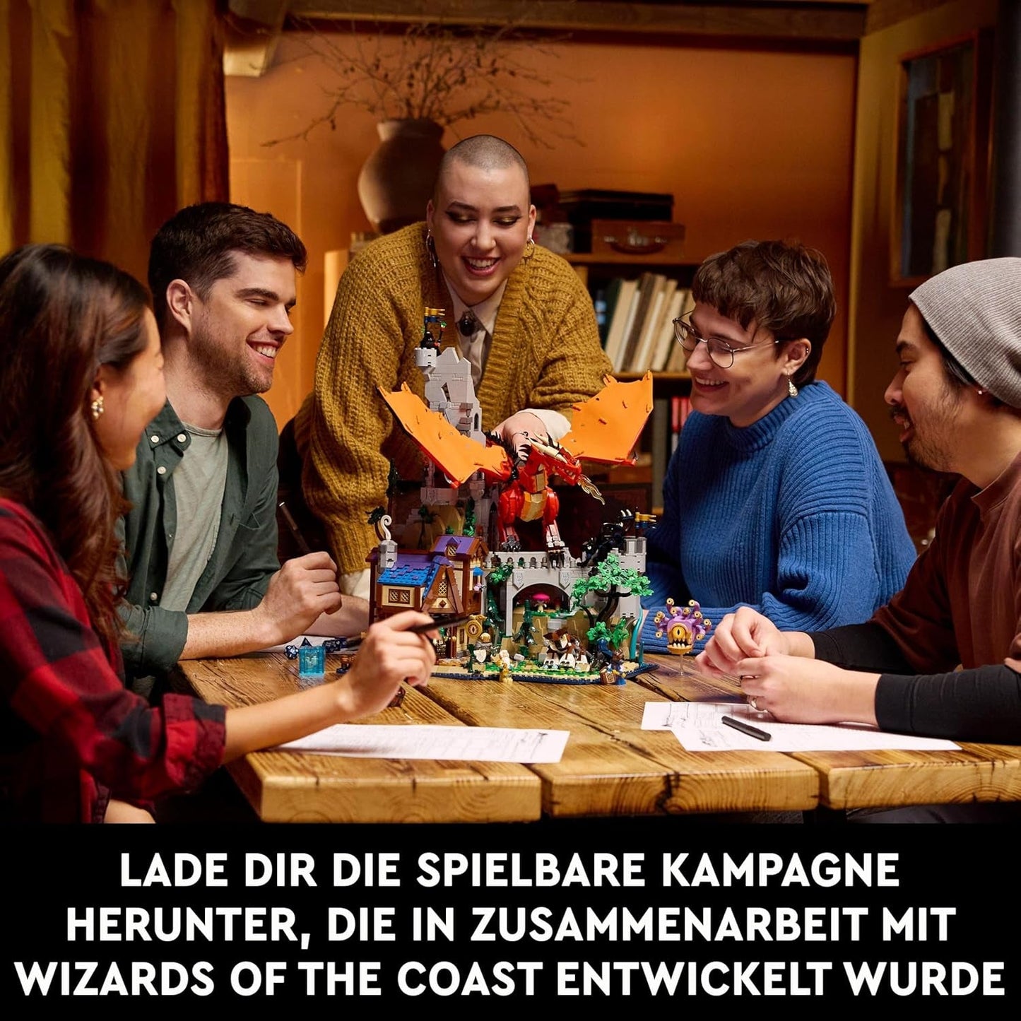 LEGO Ideas Dungeons & Dragons: Die Saga vom Roten Drachen, Bauset für Erwachsene, Dungeons and Dragons Geschenkideen für Fans, Fantasy-Bauset, kreative Aktivität 21348 Bausets Besuchen Sie den LEGO-Store