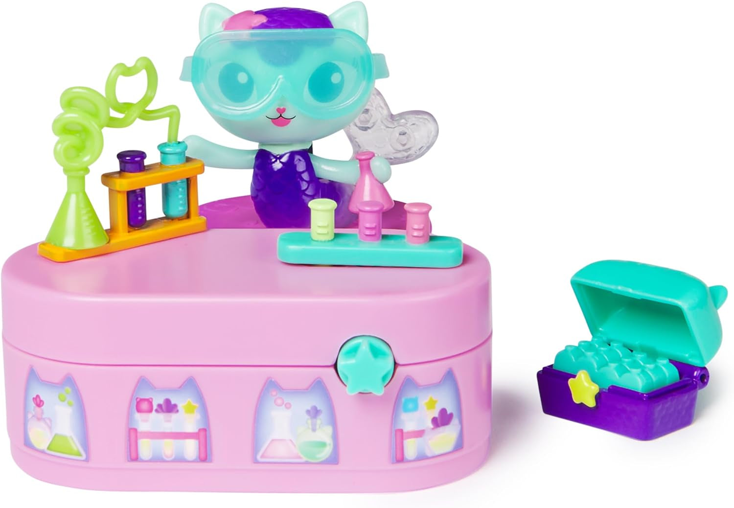 Gabby™S Puppenhaus, Bobble Kitty-Möbelpaket mit Erdmännchen-Katzenfigur mit Puppenhausmöbeln und Zubehör, ab 3 Jahren. Puppenhäuser Naty Shop Standardtitel