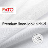 Fato - Trockene Papierservietten, Airlaid, Stoffeffekt, Packung mit 50 Servietten, Größe 40X40 in 4 gefaltet, Farbe Schwarz