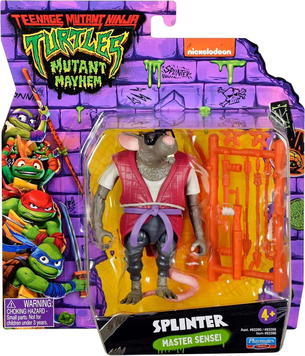 TEENAGE MUTANT NINJA Turtles - Splinter Basisfigur Actionfiguren Naty Shop Toy_Figure