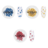 NÉONAIL Nail Art Flowers Set – Trockenblumen – Getrocknete Blumen – Nageldesign Zubehör – Nageldekorationen – Getrocknete Blüten – Nageldekoration – Gelnägel Zubehör – 3 Farben – Rosa, Lila, Orange