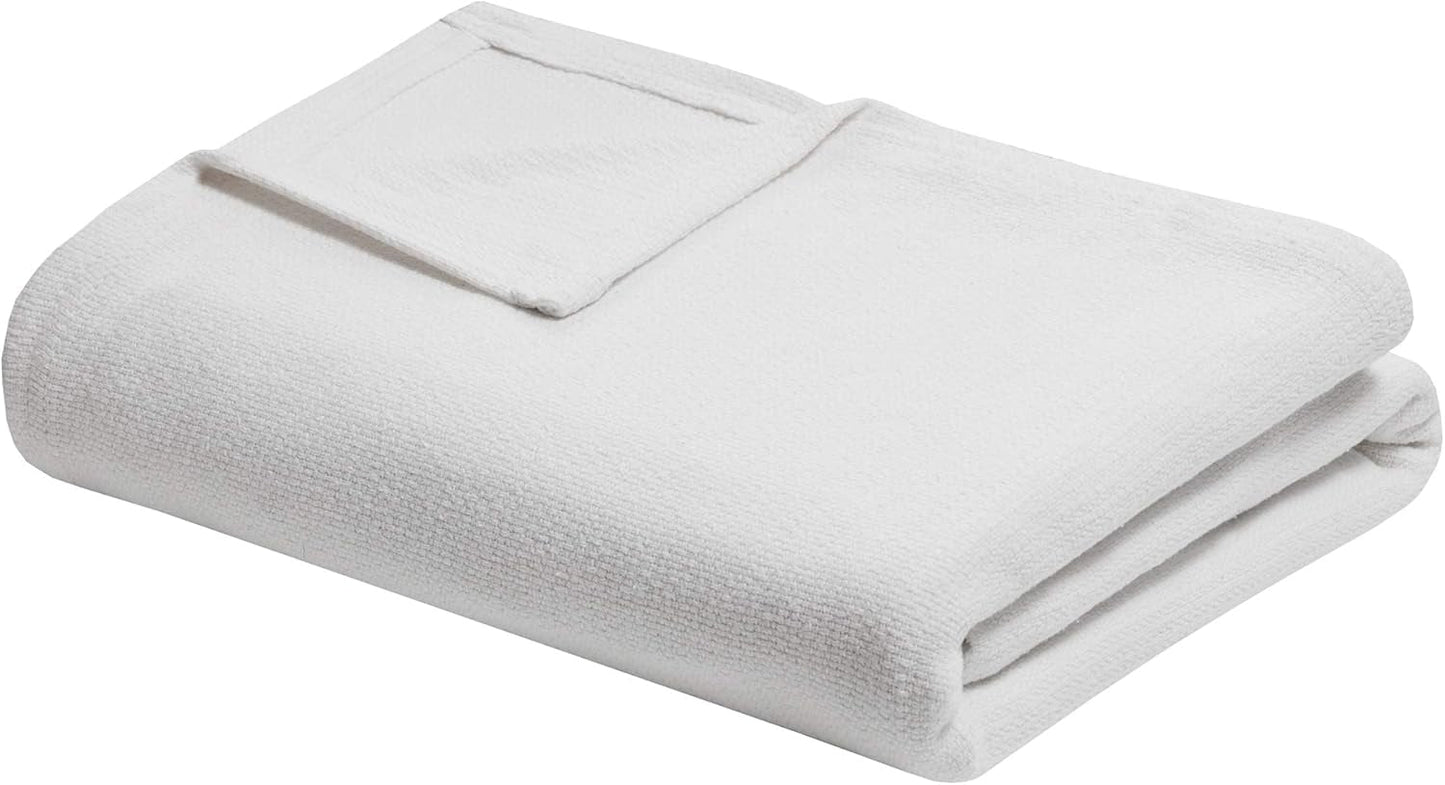 Madison Park Freshspun Wicker Cotton Decke Twin Grey Betten und Decken Madison Park Cream Color Twin