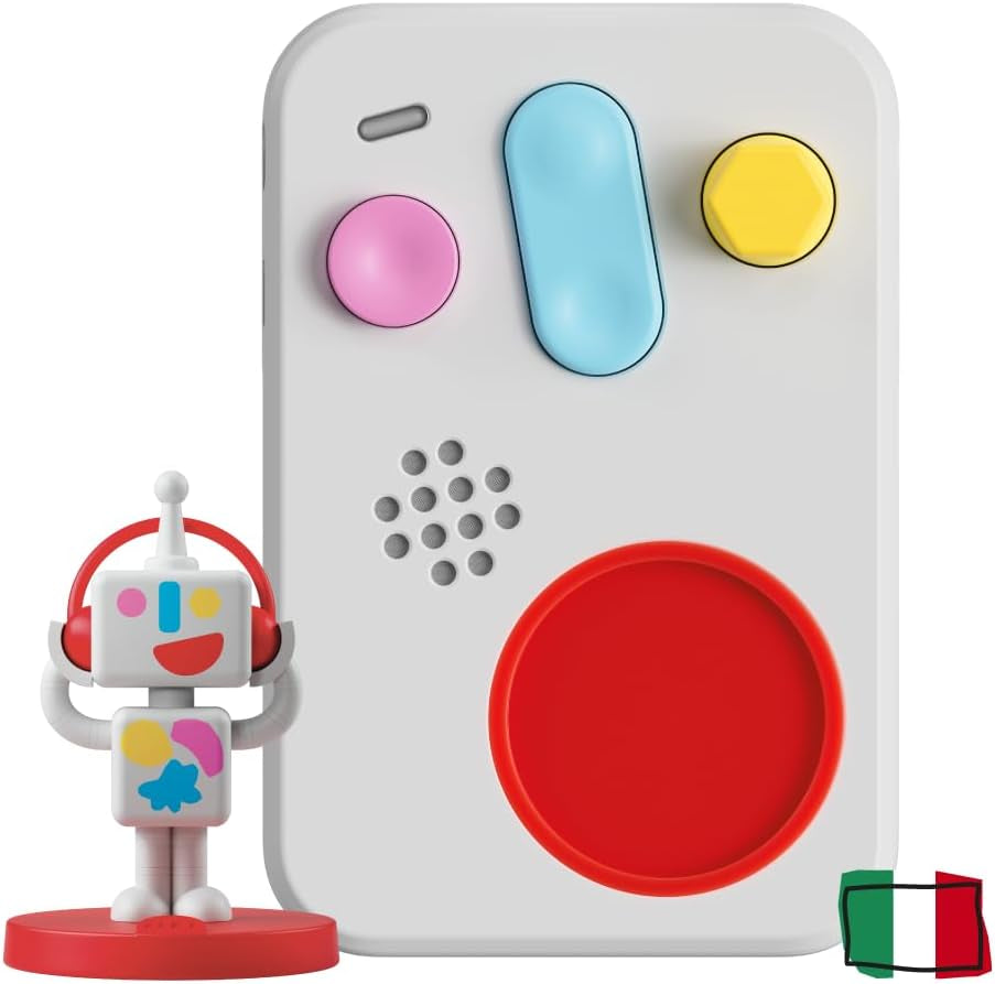 + Interaktiver Geschichtenerzähler für Kinder mit Audioinhalten von 0 bis 10 Jahren, Audiobox mit Klangfigur -Me, Nachtlicht, Schlafroutine, musikalisches Lernspiel, italienische Version Jucarii Bebe Naty Shop Standardtitel