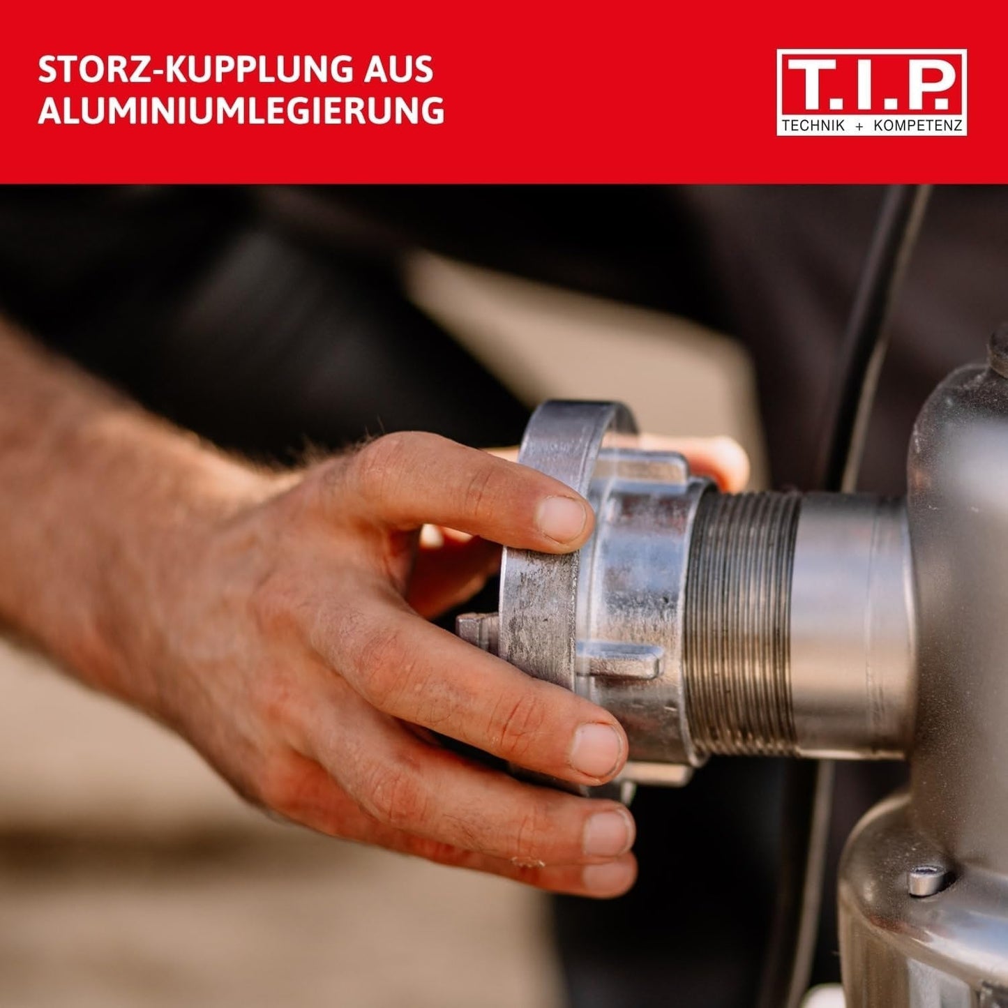 Storz TYP C 52 Kupplung, 2" Innengewinde, für Rohre und Armaturen mit Nitril-O-Ring für Saug- und Druckeinsätze, aus Aluminium, 31092