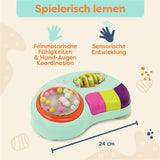 B. Spielzeug - Kinderspielzeug für Hochstuhl - Saugnapfspielzeug mit Musik, Lichtern, Geräuschen - Sinnesspielzeug - Motorikspielzeug für Kinder - ab 6 Monaten - Whirly Pop Baby Toys Naty Shop