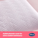 Silentnight Ultimate Pillow – weiches und stützendes Bettkissen mit Pinsonic Soft Touch Luxus-Steppbezug, maschinenwaschbar und hypoallergen für Rücken- und Seitenschläfer, 1 Stück Naty Shop Standard-Kissen