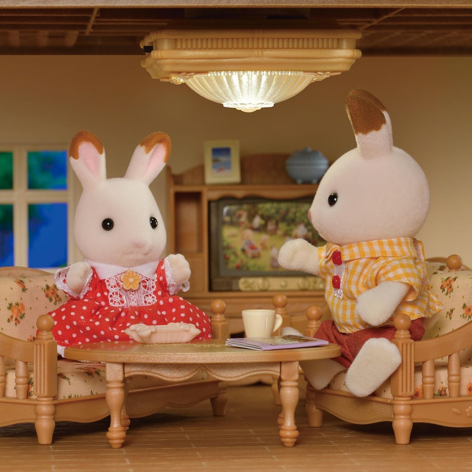 Sylvanian Families 5528 Deckenlampe – Puppenhausmöbel Braun Naty Shop Dolls