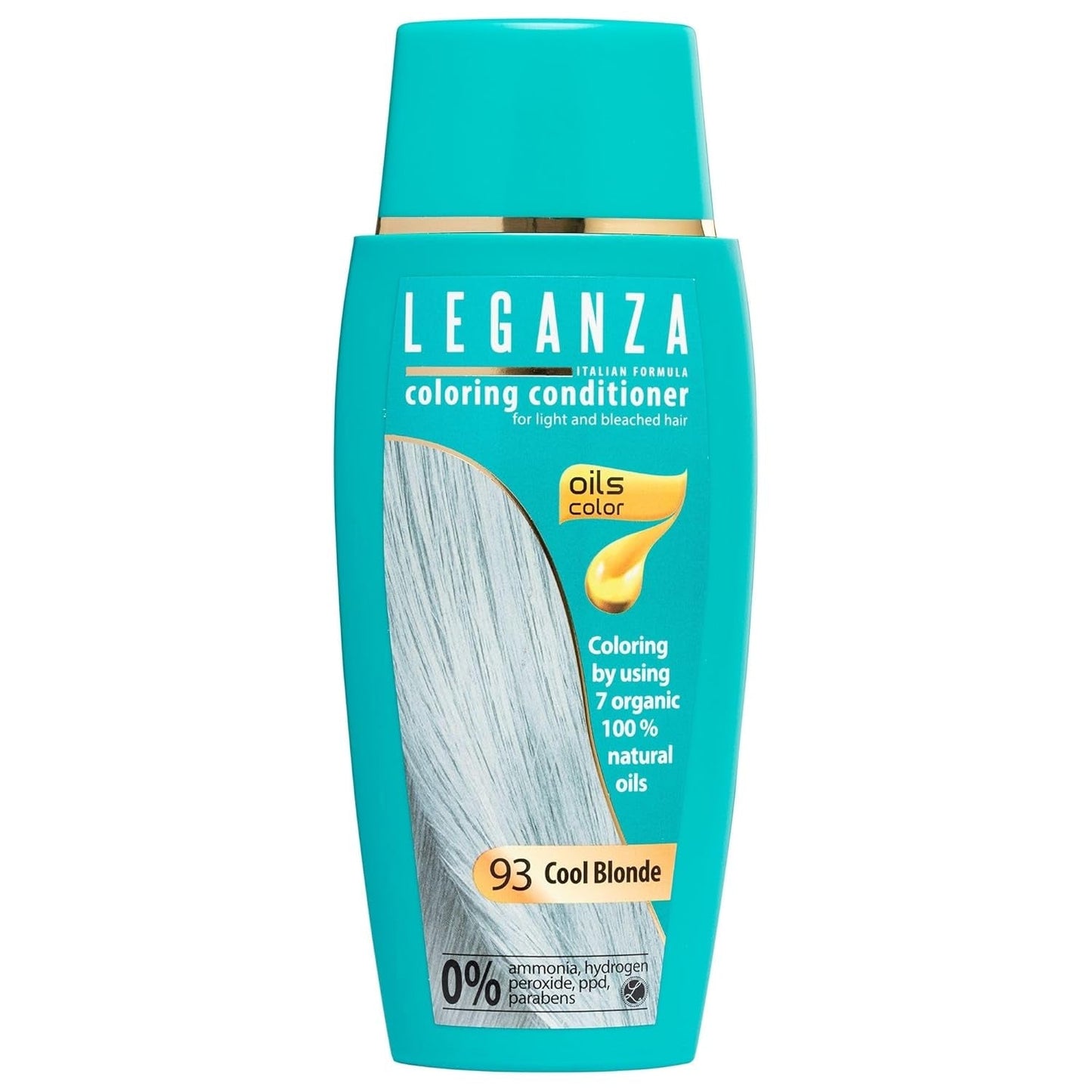 Leganza Natural Balm Haarfärbemittel Farbe 71 Café Latte | Haarfärbemittel ohne Ammoniak | Angereichert mit 7 natürlichen Ölen | 150 ml Haarfärbemittel Naty Shop 93 Kühles Blond