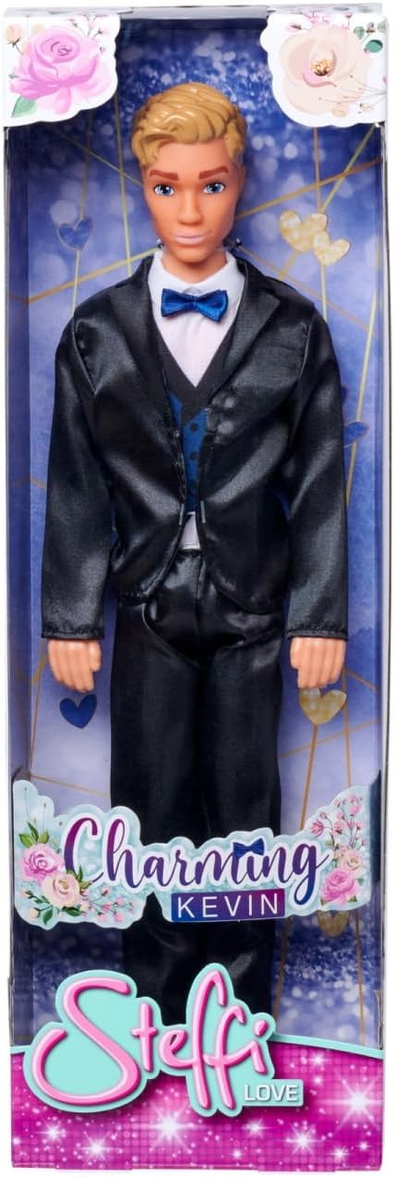 Simba 105733629 – Steffi Love Kevin, bezaubernde 30 cm große Puppe im stilvollen Anzug mit Fliege und Weste, ab 3 Jahren