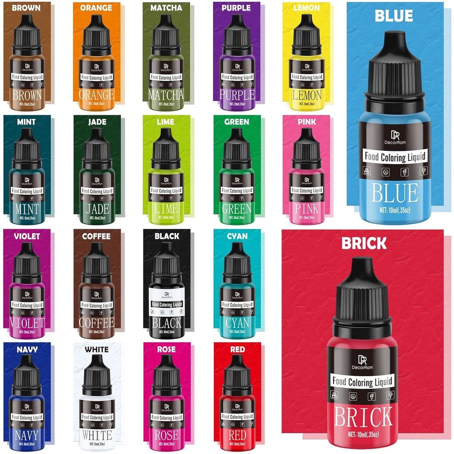 Flüssige Lebensmittelfarbe, 10 ml Naty Shop