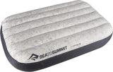 Sea to Summit – Eros Daunen-Reisekissen L – Ultraleicht und aufblasbar – 10D-Material – Premium-Daunenkissen – rutschfest – zum Wandern und Camping – 42 x 28 x 12 cm – Grau – 95 g Naty Shop Graue Reisekissen 1 Stück (1 Packung)