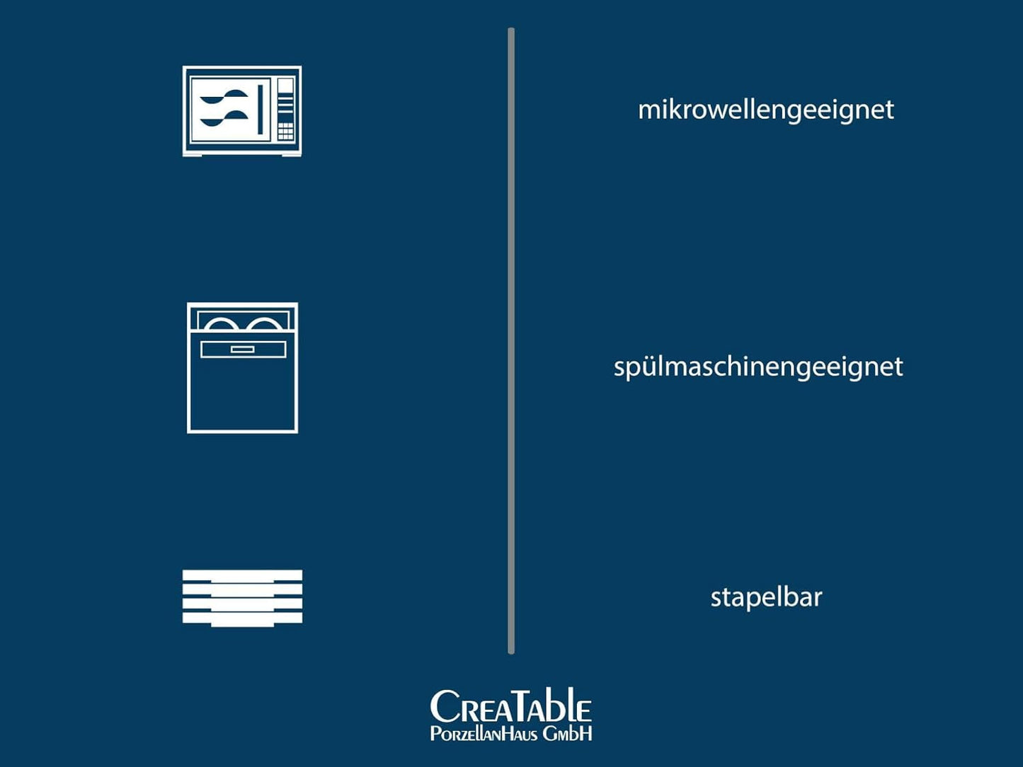 CreaTable, 23679, Cascade-Serie, 32-teiliges Geschirrset für 8 Personen, Kombiservice aus Porzellan, spülmaschinen- und mikrowellenfest, hochwertige Herstellung