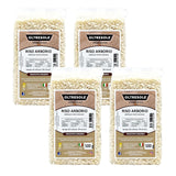 Handwerklich hergestellter italienischer Arborio-Reis, großkörniger und stärkehaltiger Reis, ideal für Suppen, Risottos und Reissalate, vakuumverpackt in 2 1-kg-Beuteln