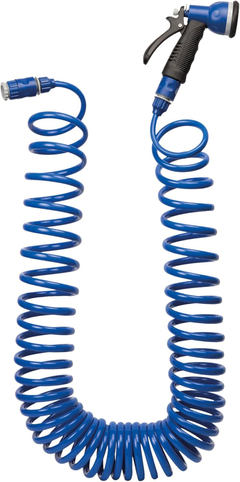TATAY Spiralschlauch-Set 10 m mit Kunststoffzubehör mit UV-Schutz, ideal für Terrassen und kleine Gärten.