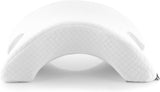 InnovaGoods - Viskoelastisches Nackenkissen für Paare, Ergonomisches Design zur Paarentspannung, Memory-Schaum zur Druckentlastung, Abnehmbarer Bezug, Weiß, 36 x 12,5 x 30,5 cm, Memory-Schaum