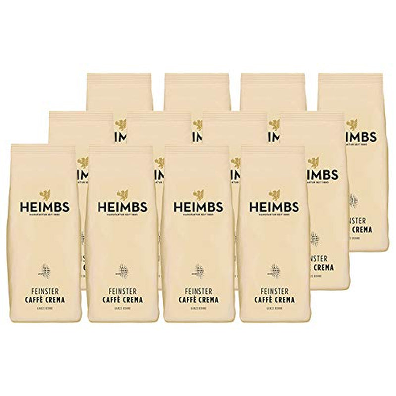 Feinster Caffè Crema, ganze Bohnen 500g, 12er Packung