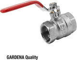 Gardena Kugelhahn: Auslassventil für den Innen- und Außenbereich, beidseitiges Innengewinde, 26,5 mm (G 3/4 Zoll) Gewinde (7336-20)