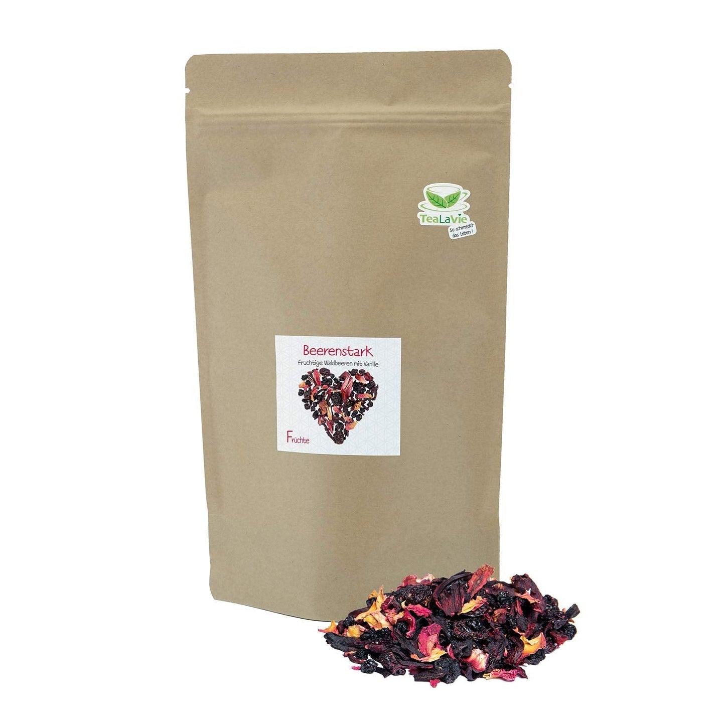 Tealavie – Tee für Kinder ohne Zucker – Walderdbeeren und Rhabarber (200 g) Tealavie Fruit – Loser Früchtetee