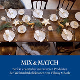 Villeroy & Boch Toy's Delight Royal Classic 12-teiliges Geschirrset, spülmaschinen- und mikrowellengeeignet, weiß, Teller, 4-Personen-Geschirrset, Weihnachtsgeschirr, Spielzeug, Premium-Porzellan