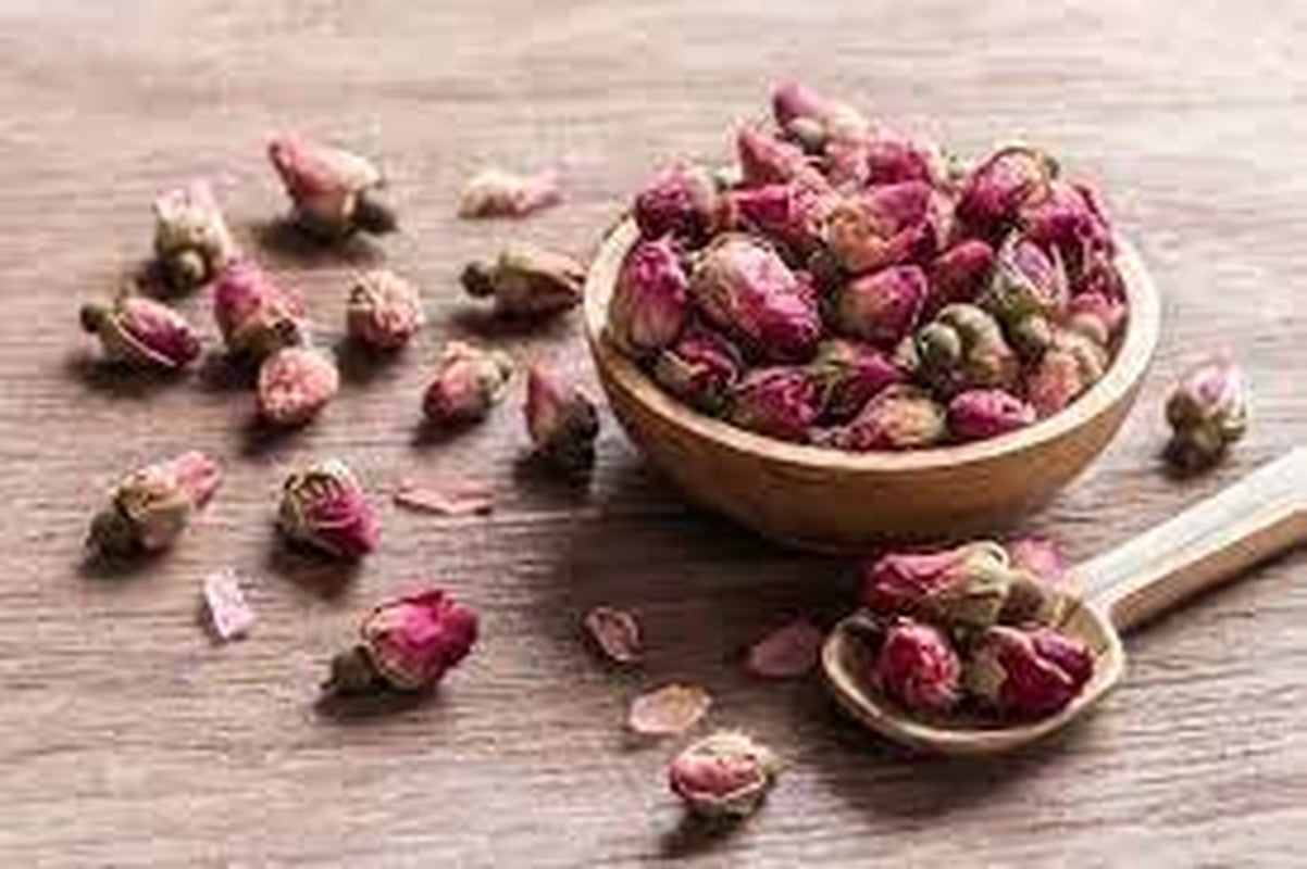 100 g essbare Premium-Rosenknospen – getrockneter Atlas-Rosenblütenaufguss – süßer und blumiger Geschmack und Aroma – 100 % natürlich, rein und ohne Zusatzstoffe | Tazarin Ltd