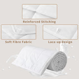 Sommerdecke 155 x 220, leichte Sommerdecke, 90 g/m², Steppdecke 155 x 220 cm, dünne Steppdecke, ohne Bezug verwendbar, kühlende Steppdecke, weich, gemütlich, weiß, Steppdecken und Steppdecken von Naty Shop