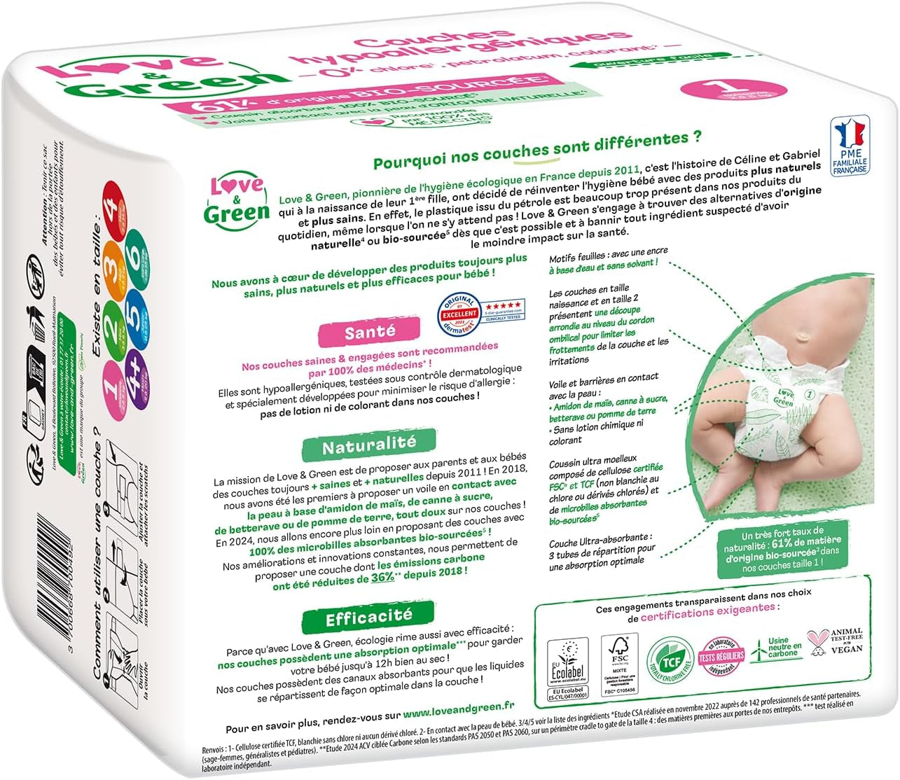 Hypoallergene Windeln für Babys