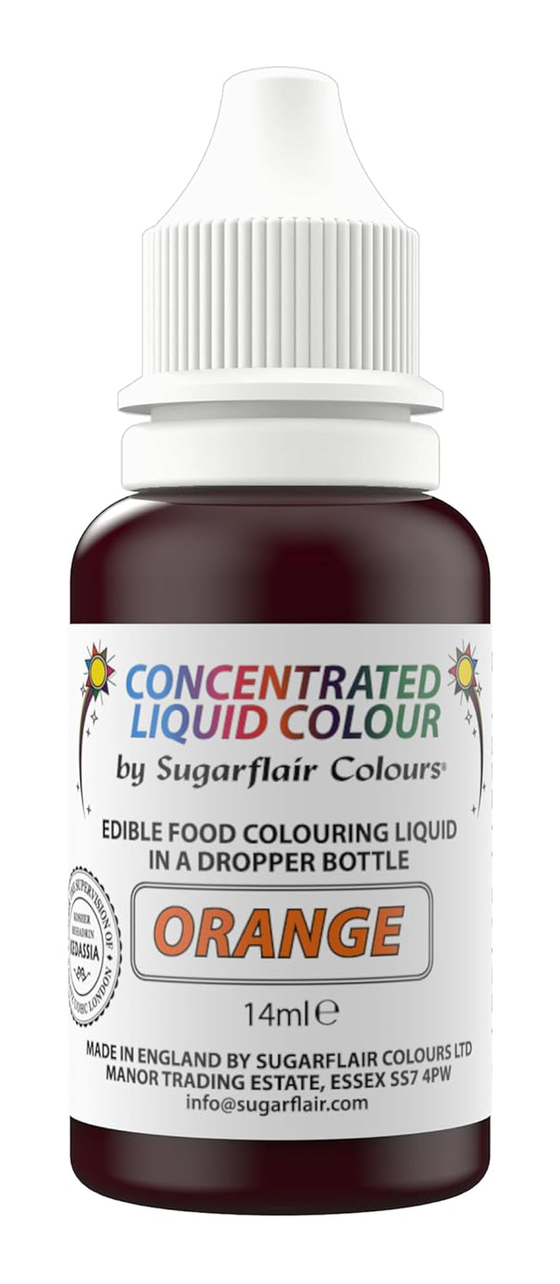 Essbare flüssige Lebensmittelfarbtropfen von Sugarflair, Frühlingsgrün – Lebensmittelfarbe aus Zuckerpaste und Buttercreme – Airbrush-geeignet – 14 ml