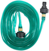 Relaxdays Bewässerungsschlauch 5 m Länge, gleichmäßige Bewässerung von Gartenschichten, flach, anschlussfertig, Sprinklerschlauch, grün